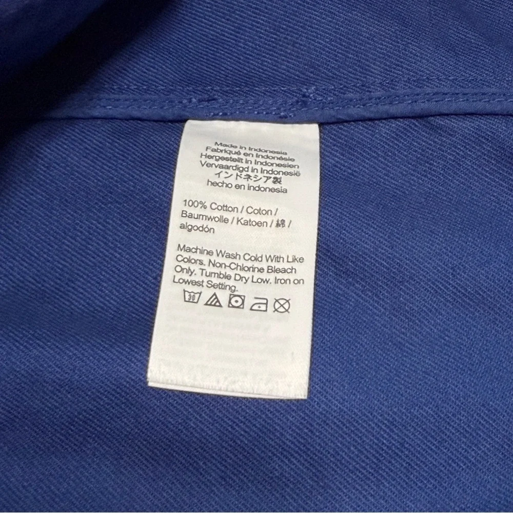 MADEWELL Oversized Blue Crossover Blazer Regenerative Chino Women’s Size Large